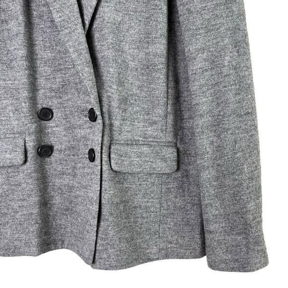 J.Crew Benny Double Breasted Wool Blazer in Heather Gray Unlined, Size 4 - Picture 6 of 14